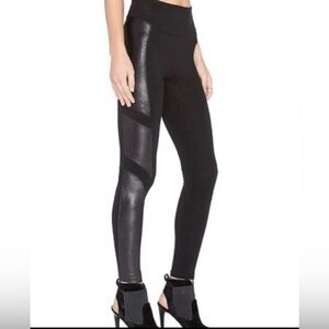 Awesome Spanx faux leather panel moto leggings!